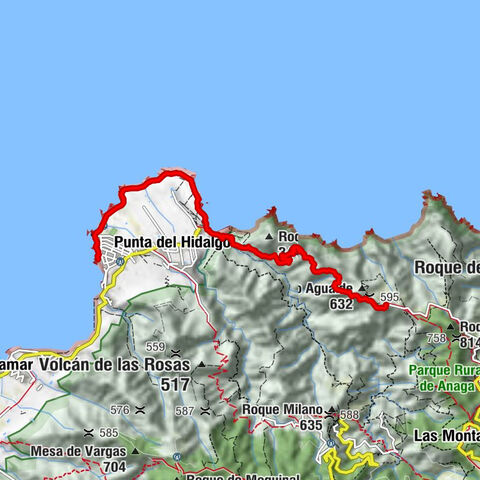 Punta del Hidalgo nach Chinamada