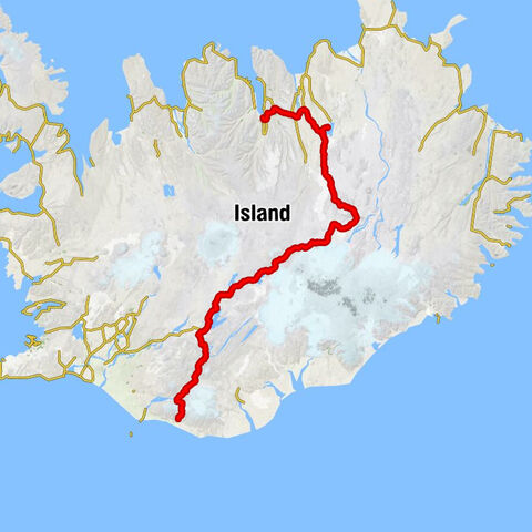 Iceland crossing N/S