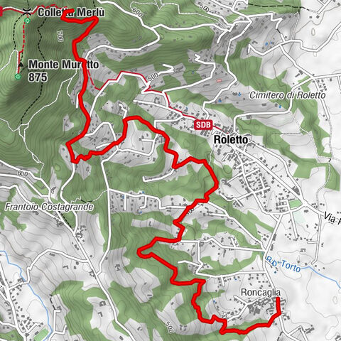 From Roletto to Rocca Vautero along the horse trail