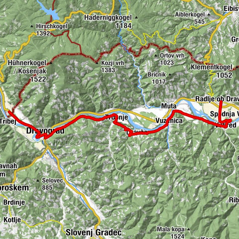 Drava Cycling Route1: Dravograd- Radlje ob Dravi