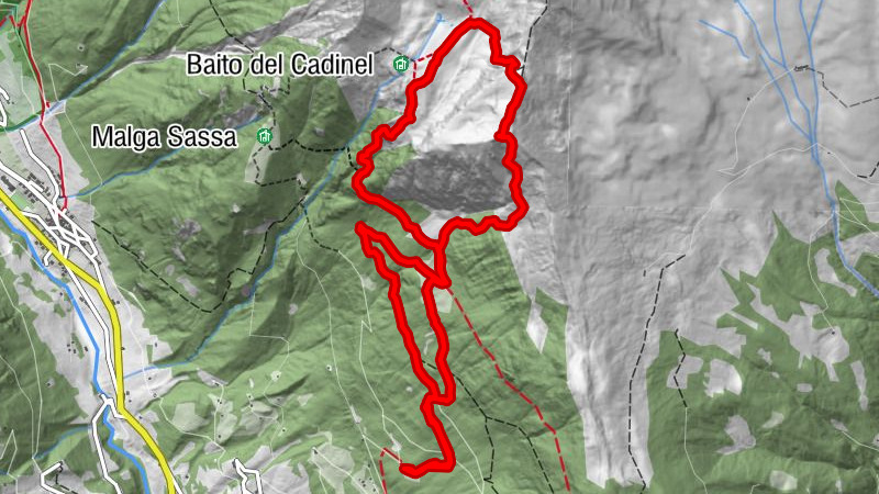Rundwanderung Malga Campo zum Monte Sanderl