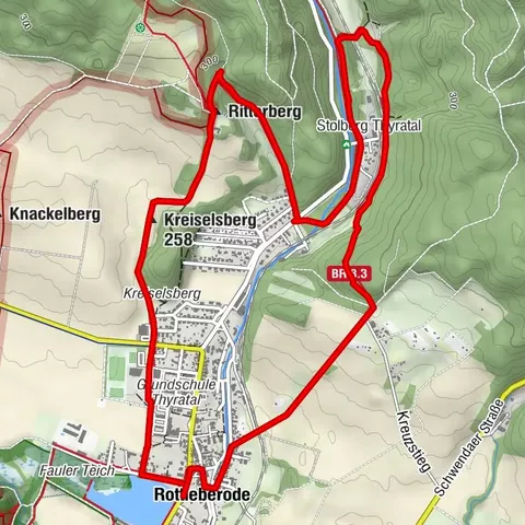 Circular hiking trails Rottleberode - Ritterberg