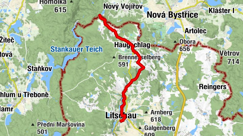 08 Eisenwurzenweg, Etappe 01: Litschau - Haugschlag - Rottal