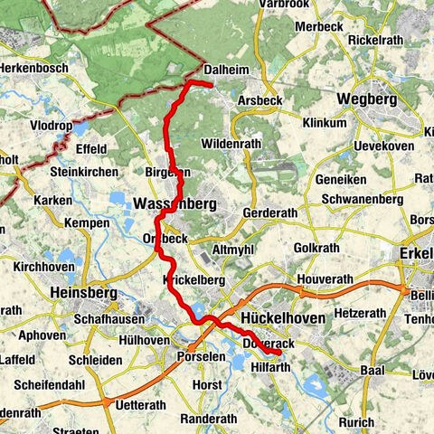 Vom Bahnhof Dalheim durch den Birgelner Urwald und entlang der Rur nach Hilfarth #LL2ROM_N004