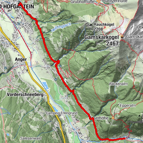 Höhenweg vom Grünen Baum bis Bad Hofgastein
