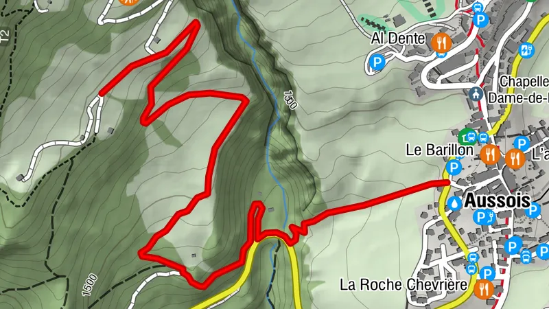 Snowshoeing itinerary: Du Moulin au Viguet