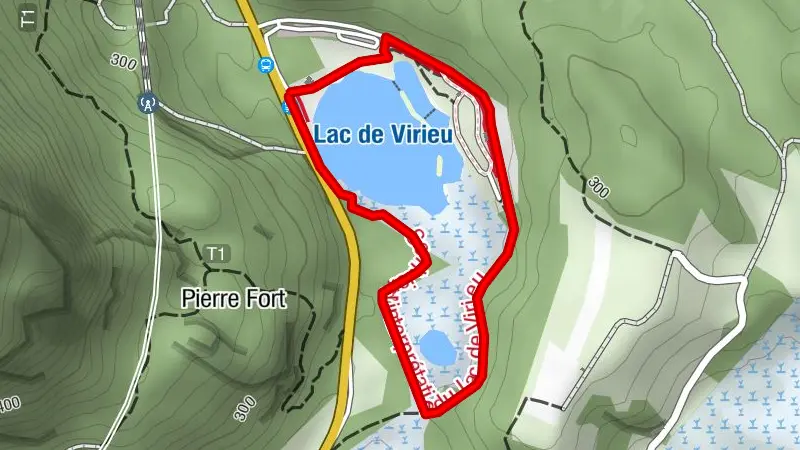 Loop around Virieu-le-Grand Lake