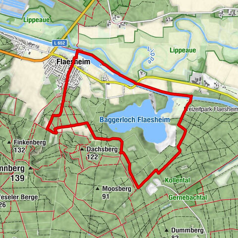 Rundwanderung - Haltern Flaesheim Dachsberg