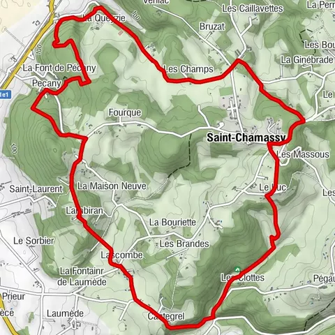 Boucle du Dolmen n°1/Saint-Chamassy