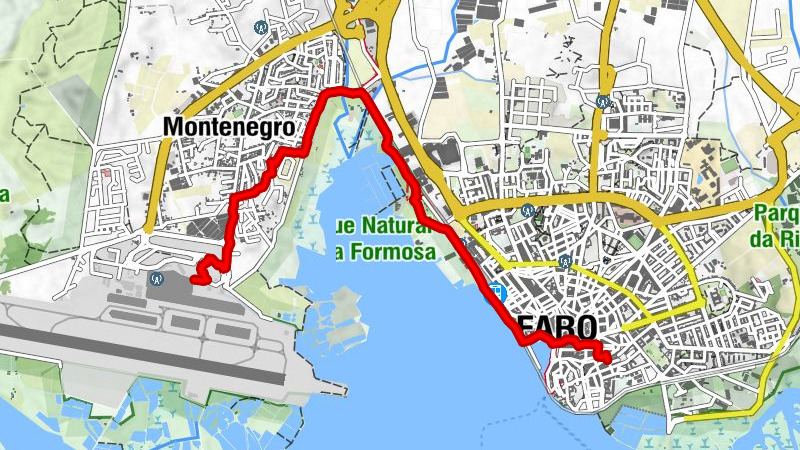 Faro Flughafen - Inenstadt