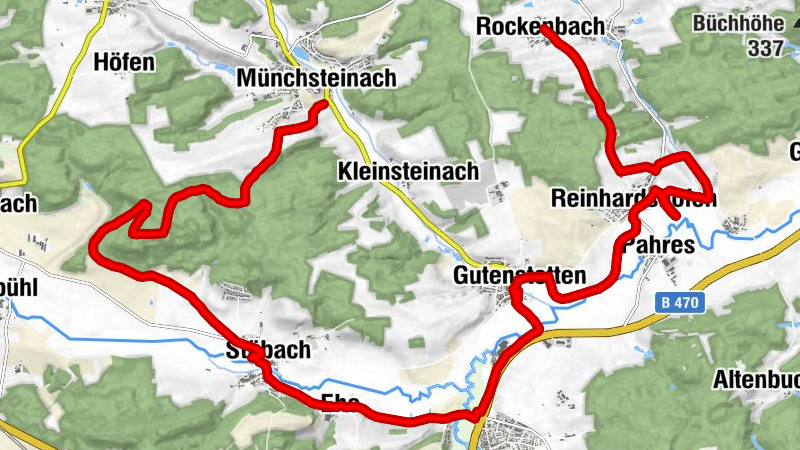 Schöner Herbst Mountainbike Ausflug