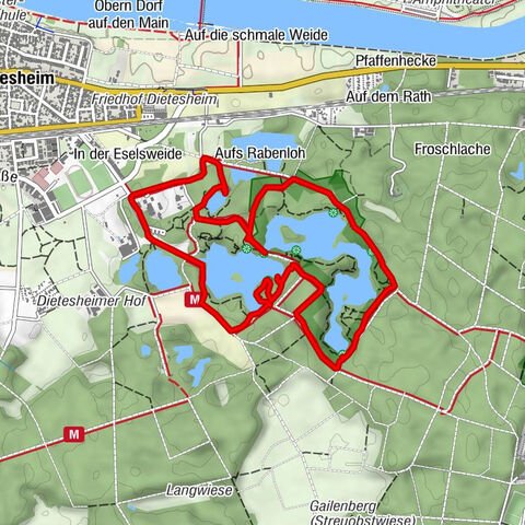 Spaziergang im Naherholungsgebiet Mühlheim am Main, Hessen