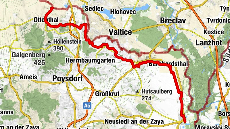 Weinviertler Dreiländereck Radroute