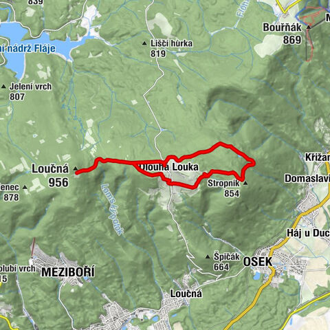 Rund um Dlouhá Louka