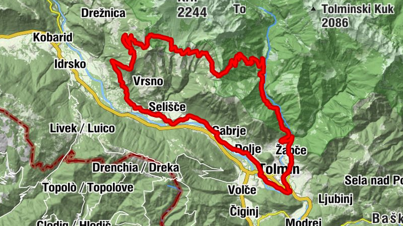 Sotočje - Spik - Veliki hrib - Tolmin