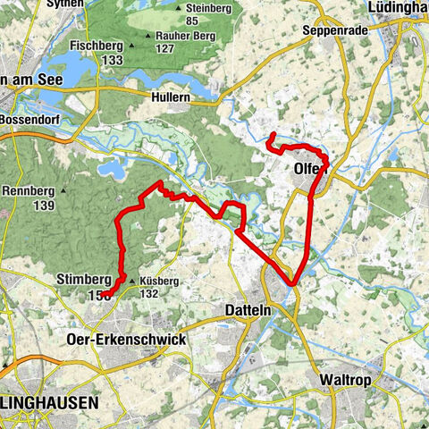 Hohe Mark Steig, Etappe 6 - Historische Architektur in malerischer Landschaft