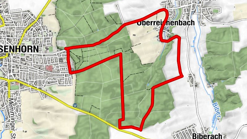 Strecke Nr. 9 - gelb