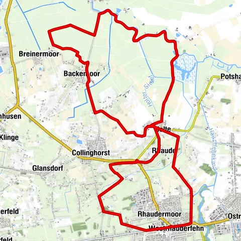 Rhauderfehn erfahren  Hammrichtour - R4- / 34 km