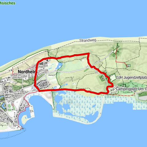 Norderney Aussichtsdünenweg S5 (Rot)