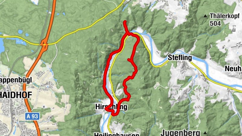Burgensteig im Regental: Runde Hirschling-Marienthal