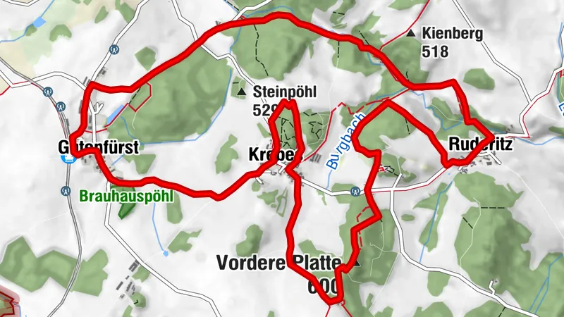 TagesTour Kammweg 32 Burgsteinlehrpfad 13km