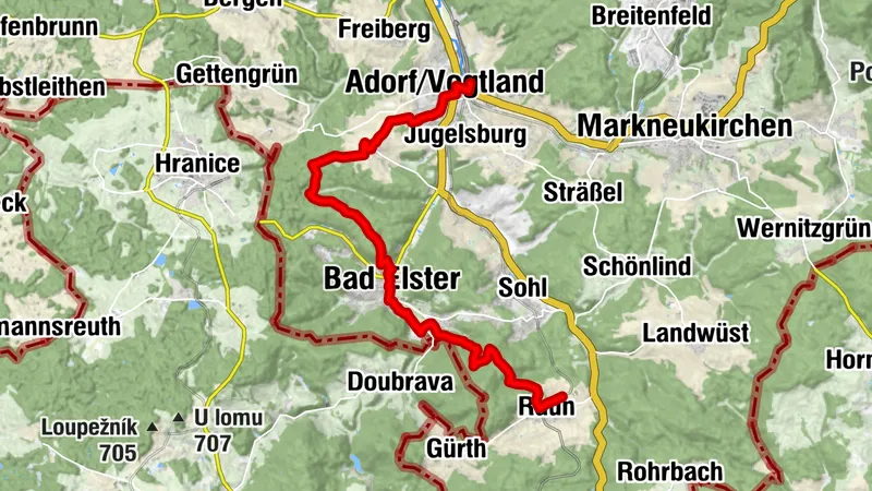 Von Adorf nach Raun