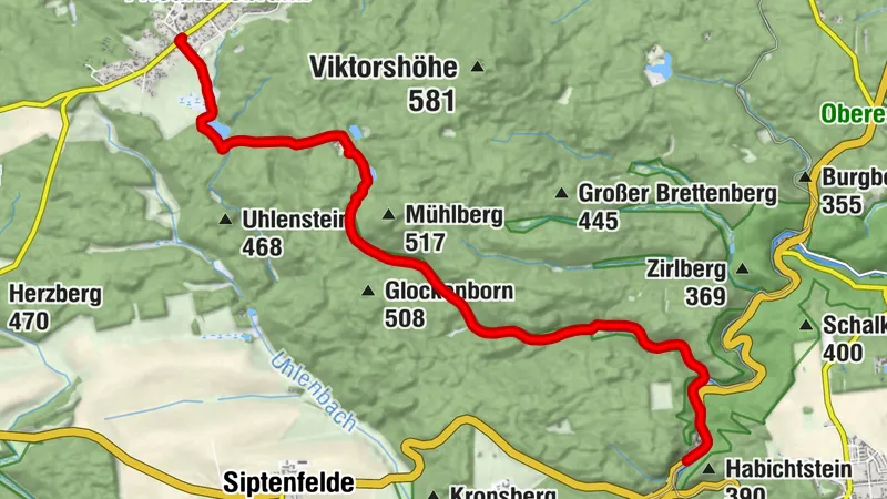 Durchs Friedenstal nach Alexisbad