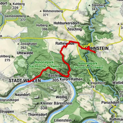 Malerweg, Etappe 2: Von Stadt Wehlen bis Hohnstein (offizielle Version TV Sächsische Schweiz)