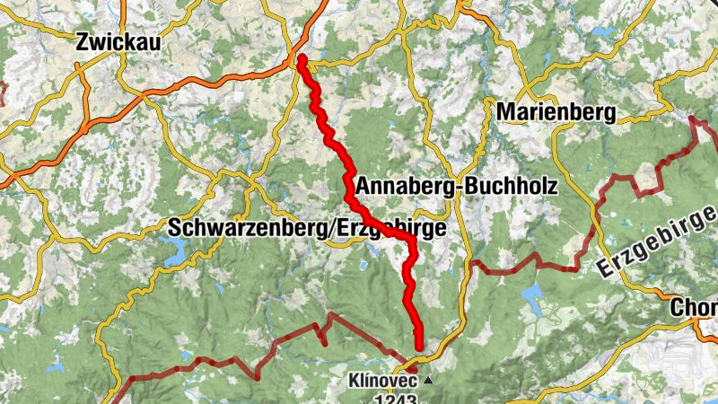 Mehrtagestour Stollberg - Zwönitz - Fichtelberg (V2)