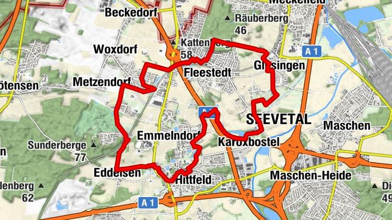 Ringtour 8 - Von Hittfeld über die Berge - Romantiktour