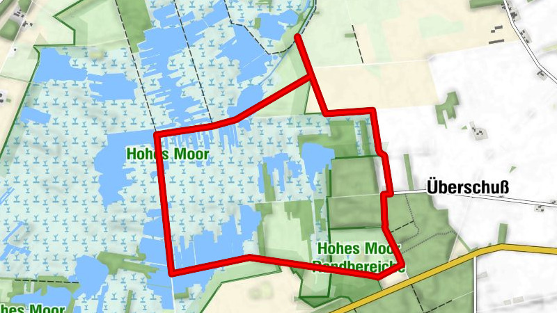 Rundwanderweg 1 durch das Hohe Moor
