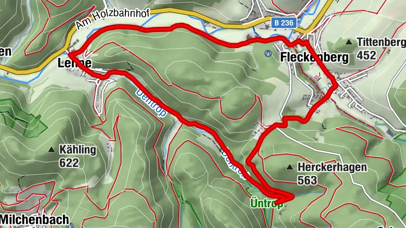 Wanderung zum Fachwerkdörfchen Lenne