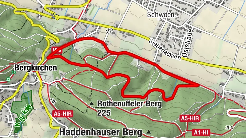 A2 Hille - Wanderweg im Wiehengebirge 