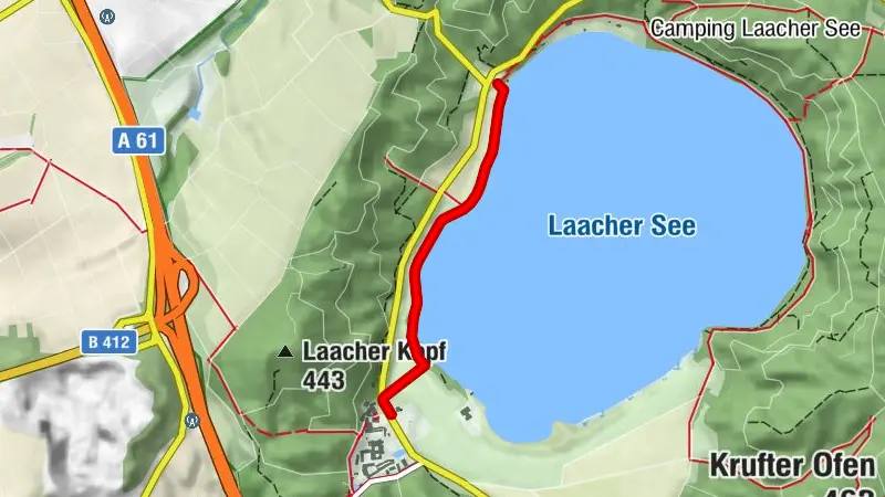 Rundweg um den Laacher See - Teilstück vom Kloster bis Campingplatz