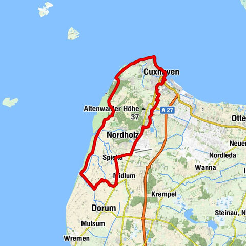 De Küst - Radrundweg von Cuxhaven zu den Kutterhäfen