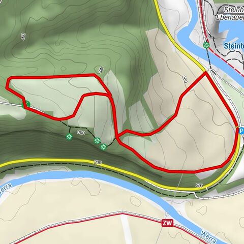 Mountainbiketour - "Panoramastrecke Ebenau im Werratal" bei Eisenach