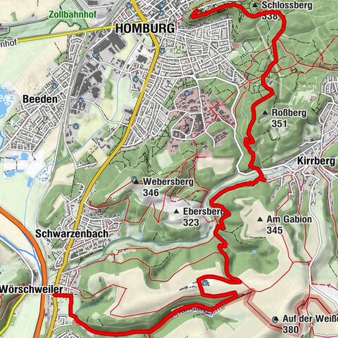 Bliessteig - Etappe 6 (Schwarzenacker - Homburg)