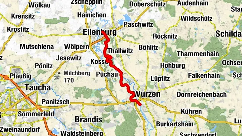 Schlauchboottour von Wurzen nach Eilenburg (Vereinigte Mulde)