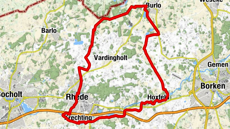 Tour der Natürlichkeiten Rhede - Burlo - Borken / Tagestour Hohe Mark RadRoute