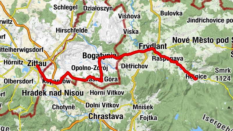 Via Sacra tschechische Radpilgerroute - Etappe von Zittau nach Hejnice