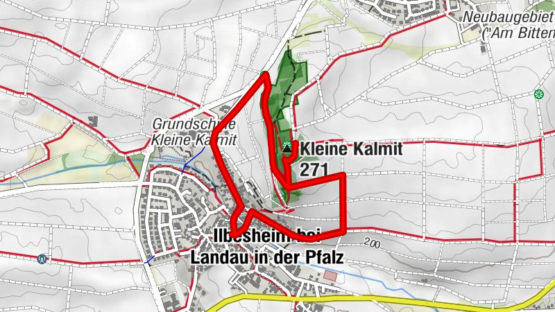 Ilbesheim - Kleiner Kalmitweg (leichter Aufstieg)