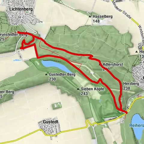 Von Gebhardshagen zur Burg Lichtenberg und zurück