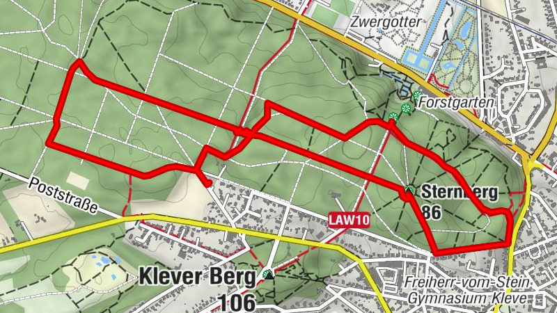 Wandern im Tiergartenwald