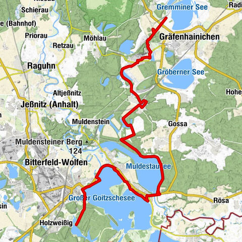 KOHLE | DAMPF | LICHT | SEEN- Radroute von Gräfenhainichen nach Bitterfeld