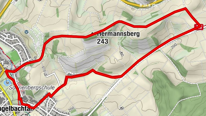 Angelbachtal  A 2 - Naturdenkmal Hermannsberg