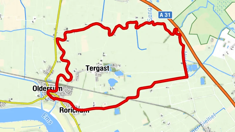 Kanutour Rundkurs Moormerland - Rorichum