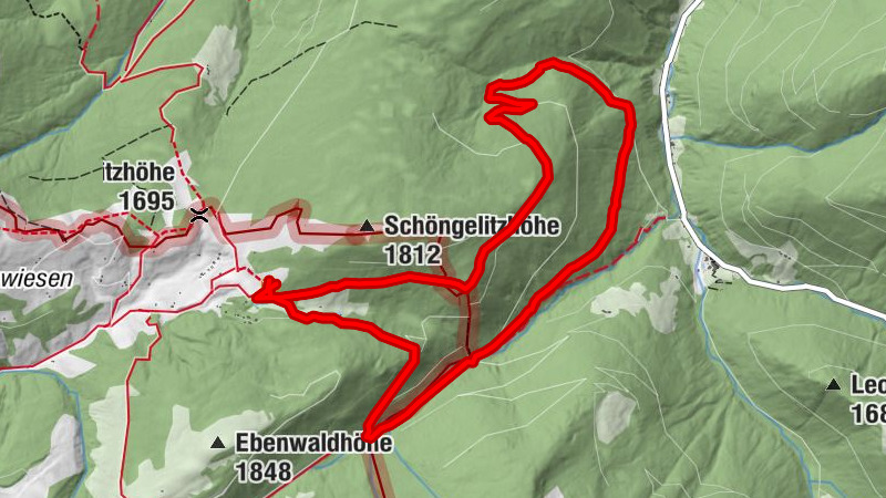 Zur Kocherhütte und am Plareitbach zurück zur Neue Bonner Hütte