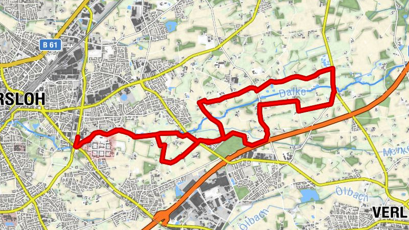 Storchenrundweg - Radrundweg in Gütersloh-Avenwedde
