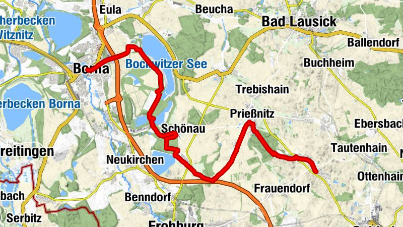 Via Porphyria - Etappe 2 (Frankenhain - Borna)