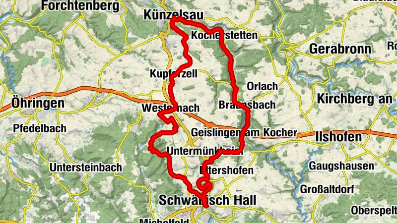 Radrundtour - Kochertal, Balkon Hohenlohe & Freilandmuseum